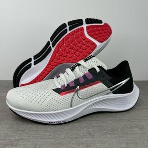 Nike Air Zoom Pegasus 38 'White Metallic Silver' CW7358-101 Women's Size 9